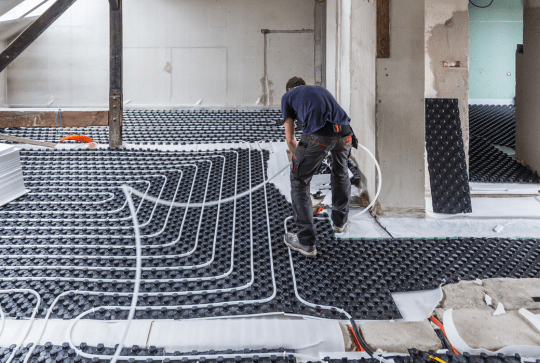 underfloor heating overlay